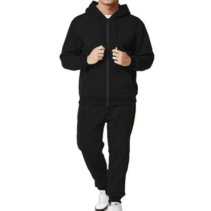 Timothy – Ensemble Cardigan à Capuche Couleur Unie