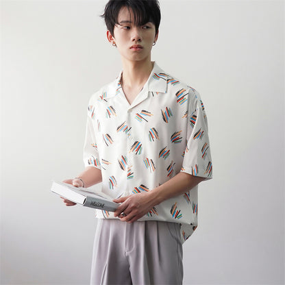 Dominic – Chemise Décontractée à Imprimé Estival pour Homme