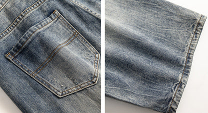 Jerry – Short en Jean à Cinq Poches avec Trous Détendus