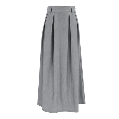 Katy – Jupe Longue Plissée Taille Haute