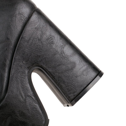Brenda – Bottes à Talons Hauts avec Fermetures Éclair Latérales