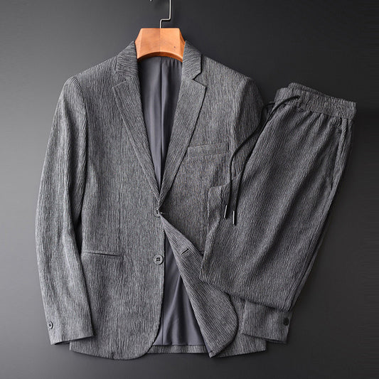 Jerry – Veste de costume décontractée légère à rayures