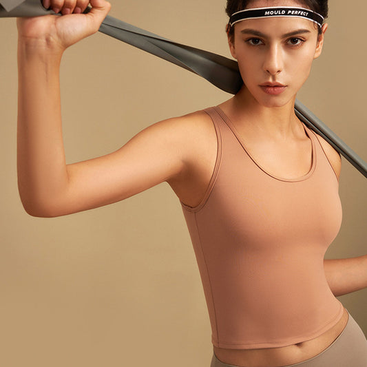 Sophia – Débardeur Yoga Soutien Choc Dos Élastique