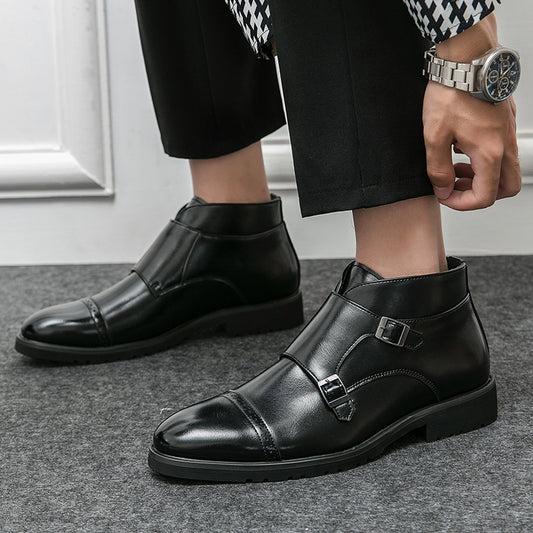Kevin – Bottes Martin rétro en cuir vegan pour hommes