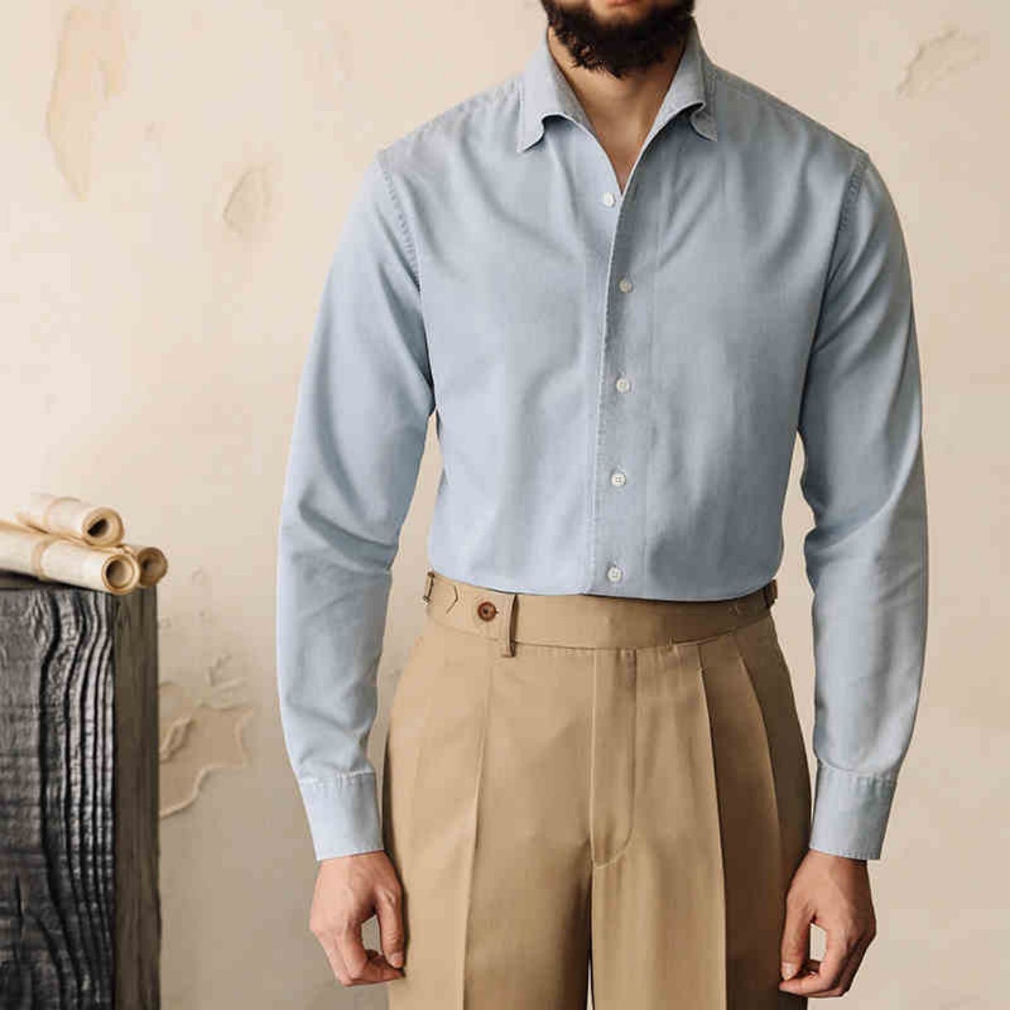 Stan – Chemise Unie Sans Repassage