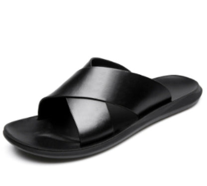 Jon – Sandales Antidérapantes en Cuir Vegan
