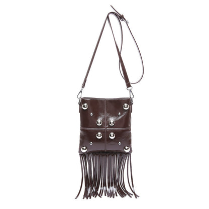 Hayley – Sac Bandoulière à Franges avec Rivets
