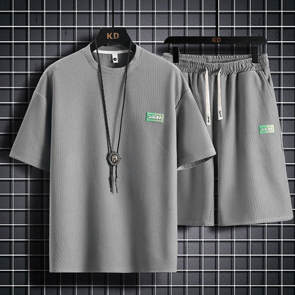 Glenn – Ensemble de Sport en Coton Respirant à Motif Carreaux