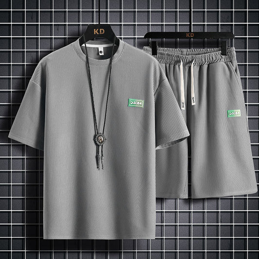 Glenn – Ensemble de Sport en Coton Respirant à Motif Carreaux