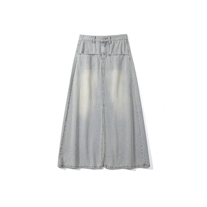 Tamara – Jupe en Jean Taille Haute à la Mode