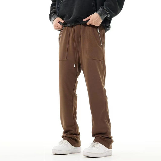 Grant – Pantalon Vintage à Cordon avec Poches Zippées