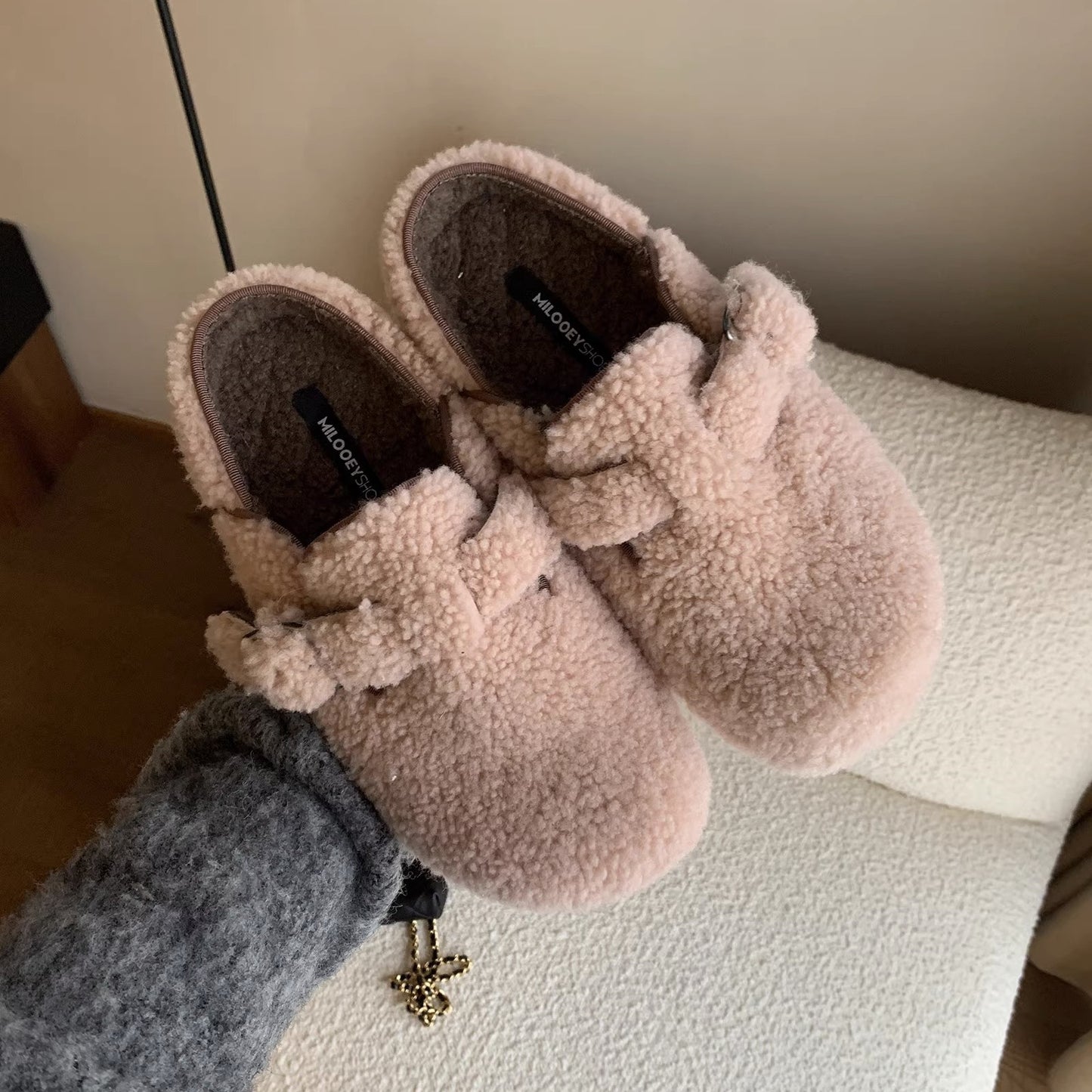 Robyn – Chaussons Thermiques en Coton Doux