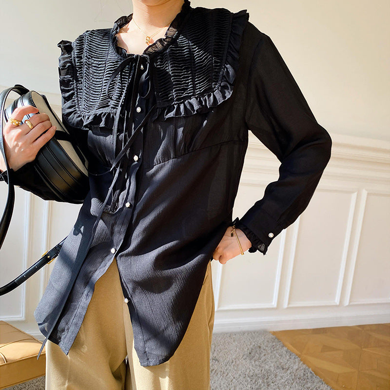 Louise – Chemisier en Tencel Blanc Printemps