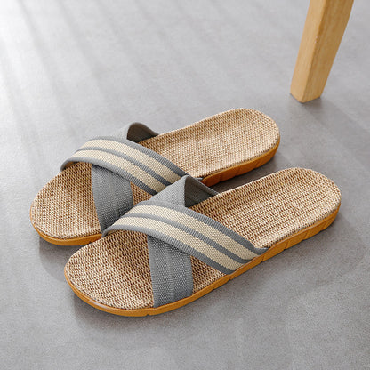 Robyn – Chaussons en Lin Antidérapants pour Couple