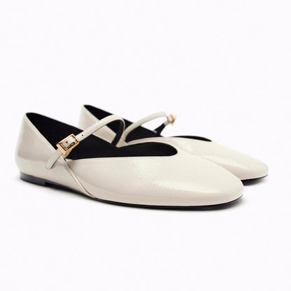 Jennifer – Ballerines Mary Jane en Cuir Vegan