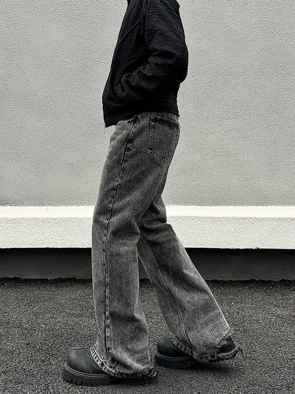 Vincent – Jean Skinny Gris Délavé et Usé