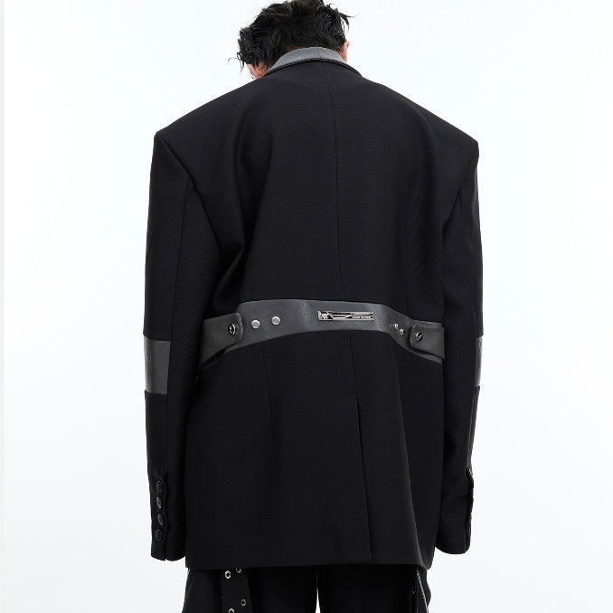 Cameron – Veste de costume avec épaule rembourrée et couture tridimensionnelle
