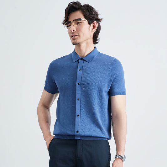 Nicholas – Cardigan d'été à manches courtes pour hommes