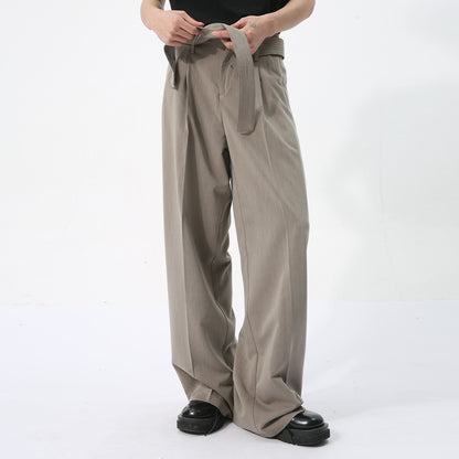 Reginald – Pantalon à Ruban Décoratif Style Japonais