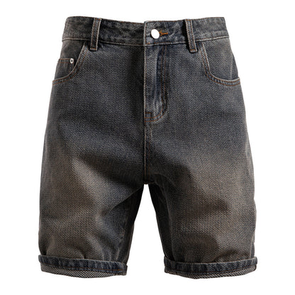 Carl – Shorts en Denim à Motif Ciel Étoilé pour Hommes