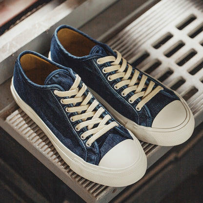 Owen – Chaussures en Toile Lavées Style Rétro Décontracté