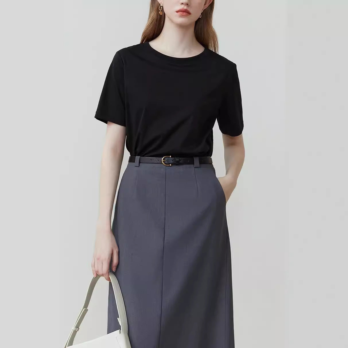 Rebecca – T-shirt Slim-fit à Manches Courtes