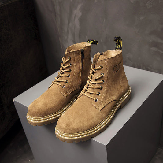 Jay – Bottes Réhaussantes Rétro en Cuir Vegan pour Hommes