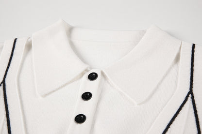 Katy – Pull Tricoté avec Col Polo