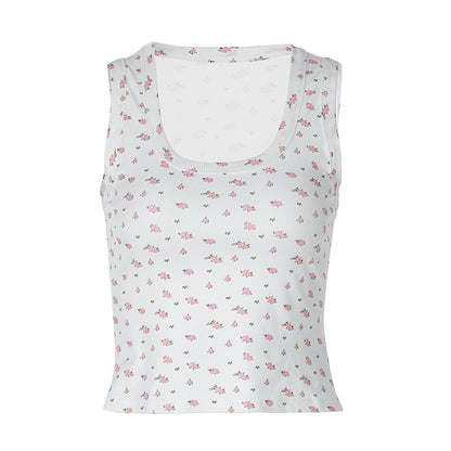 Jenny – Débardeur Sans Manches à Motif Floral