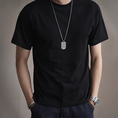 Brett – T-shirt rond en coton épais