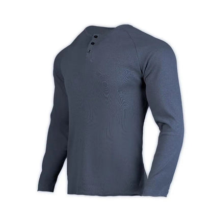 Guy – T-shirt de sport avec col Henry