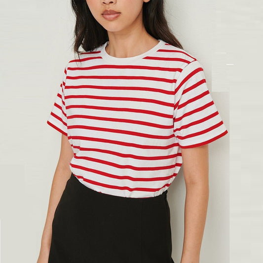 Charlie – T-shirt à Rayures en Coton Décontracté