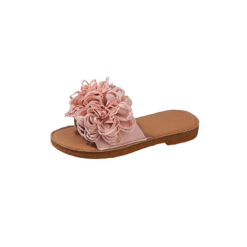 Marion – Chaussons plats extérieurs à semelles souples