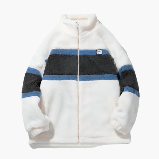 Rose – Manteau Réversible en Sherpa Fleece