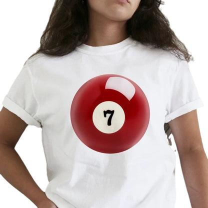 Wendy – T-shirt Court Imprimé Lettres pour Femme