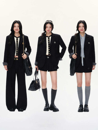 Donna – Veste de Costume Décontractée avec Manches Retroussées
