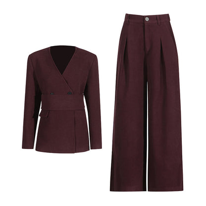 Christine – Ensemble Élégant Veste Cintrée et Pantalon