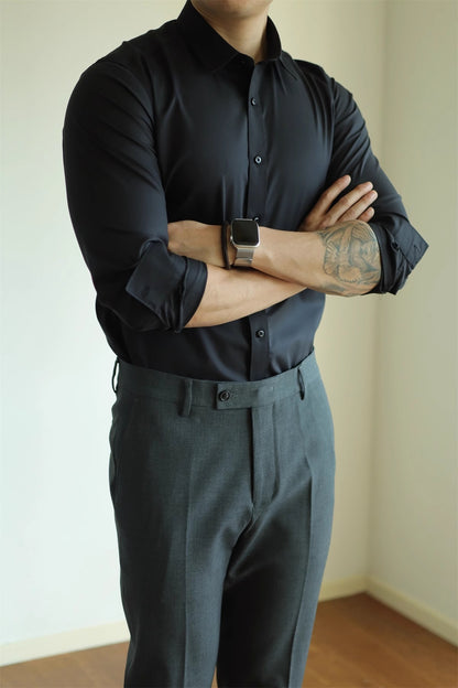 Eddie – Pantalon Commuter Élastique Coupe Droite
