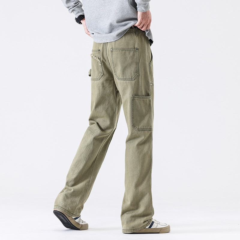 Noel – Jeans délavés style militaire