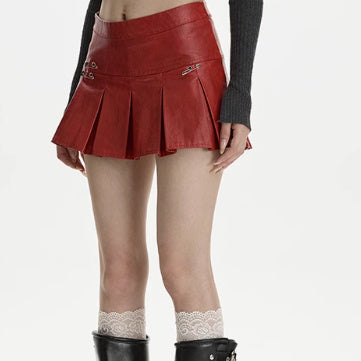 Danielle – Jupe Plissée Taille Haute