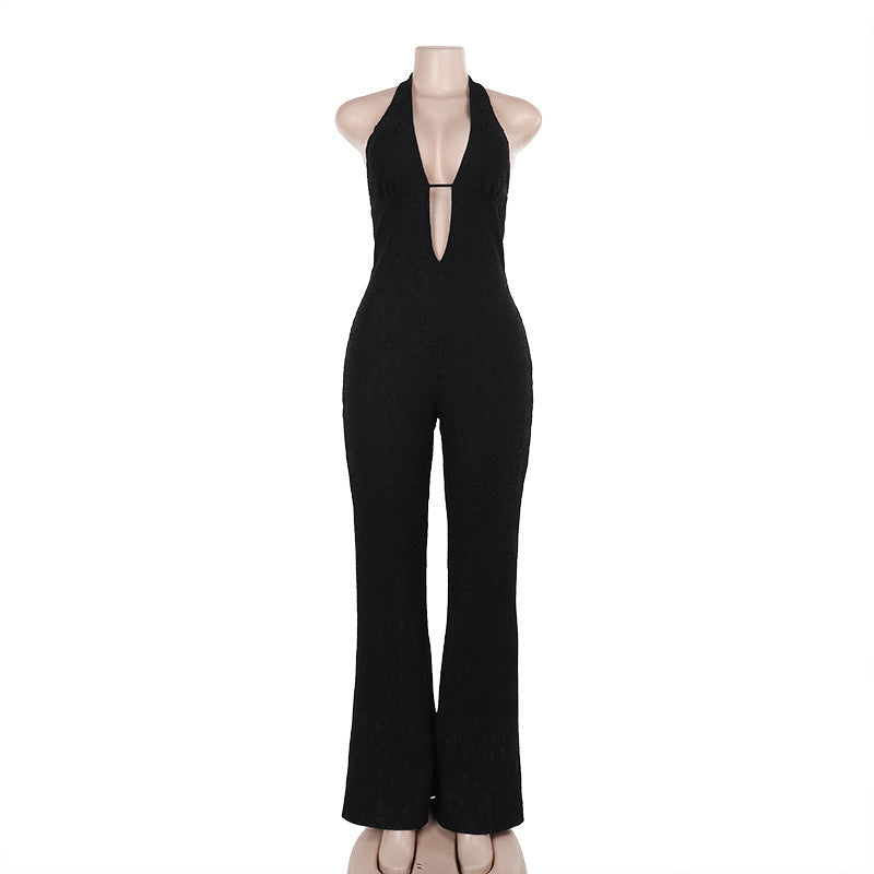 Lauren – Combinaison en Dentelle Slim Fit à Col V