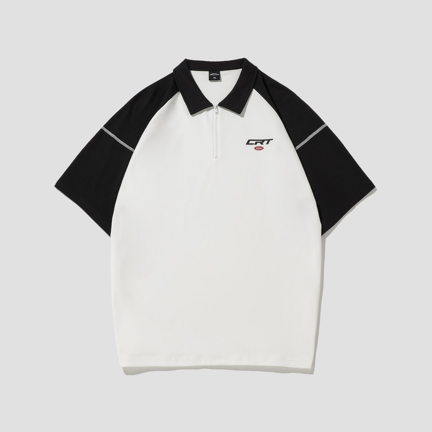 Dale – Polo Zippé Contrasté à Manches Courtes pour Homme