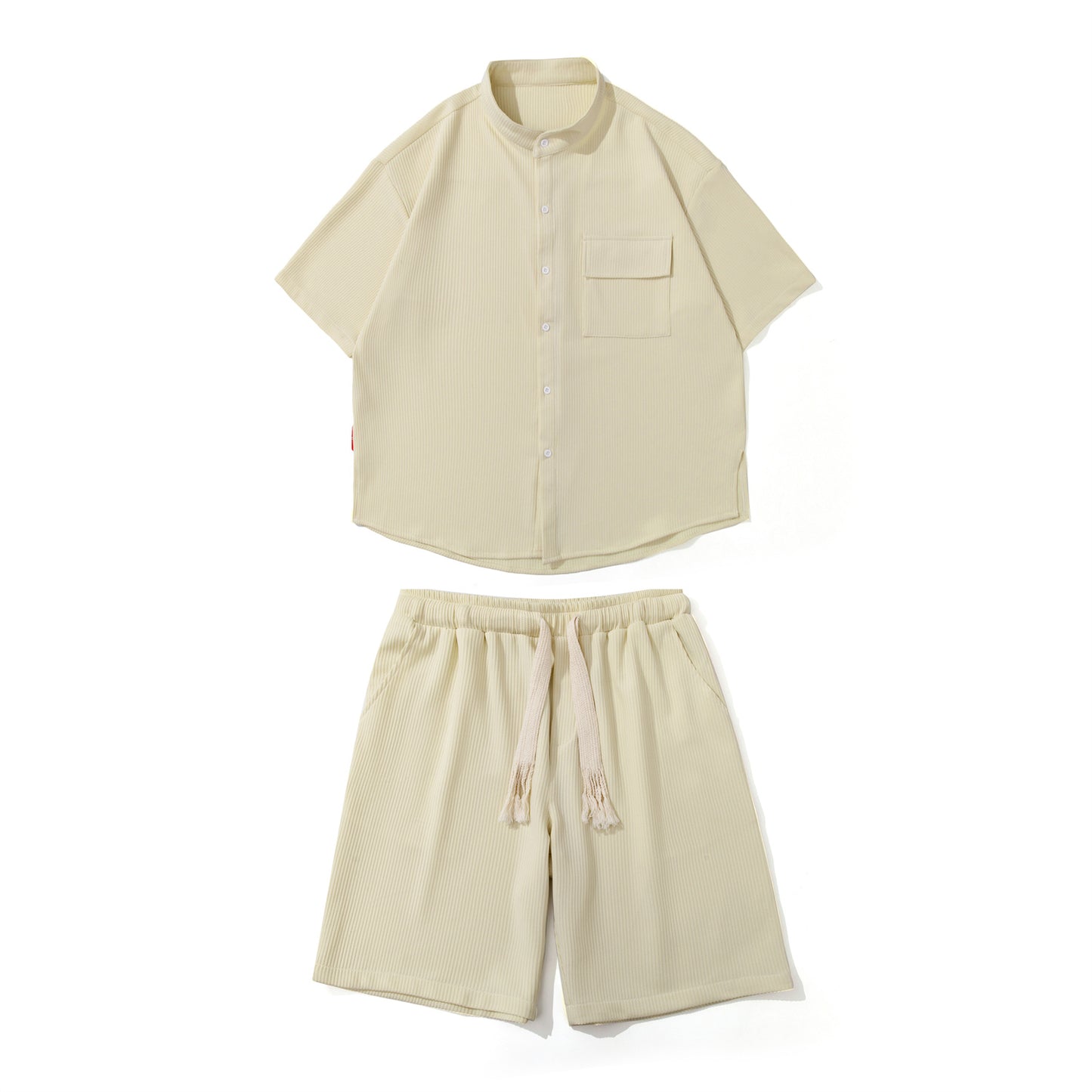 Charlie – Ensemble Vêtements Décontractés en Soie Glacée pour Hommes