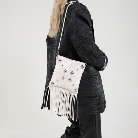 Hayley – Sac Bandoulière à Franges avec Rivets