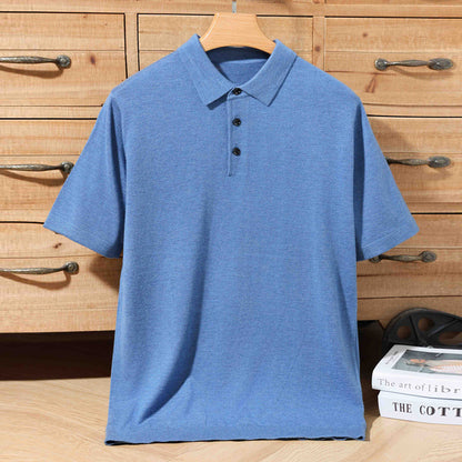 Miles – T-shirt Tricoté à Manches Courtes pour Hommes