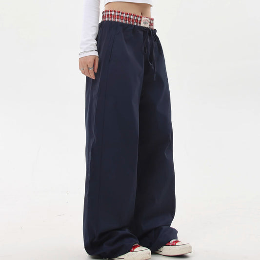 Harriet – Pantalon Retro Femme à Deux Pièces Simulées