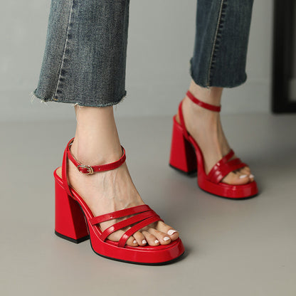 Audrey – Chaussures à Talons Hauts Romanes de Mode pour Femmes