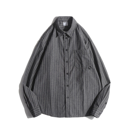Robert – Chemise à Rayures Décontractée et Ample pour Hommes