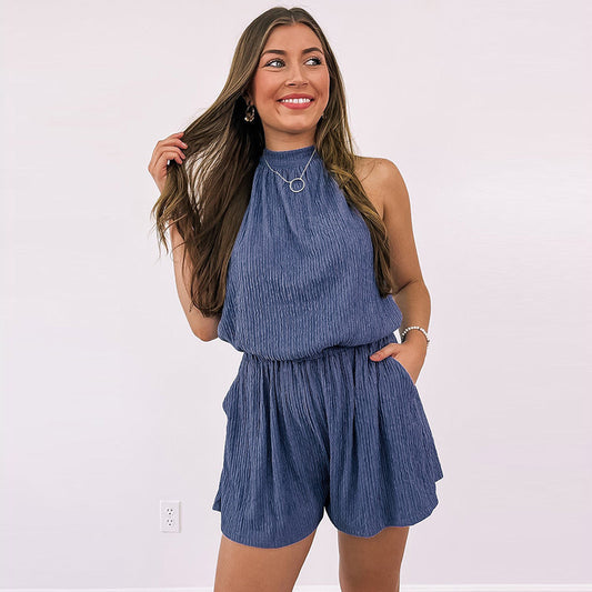 Alison – Combinaison Texturée à Poches Multiples