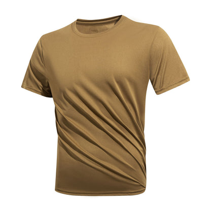 Hugh – T-shirt en soie glacée pour hommes, séchage rapide